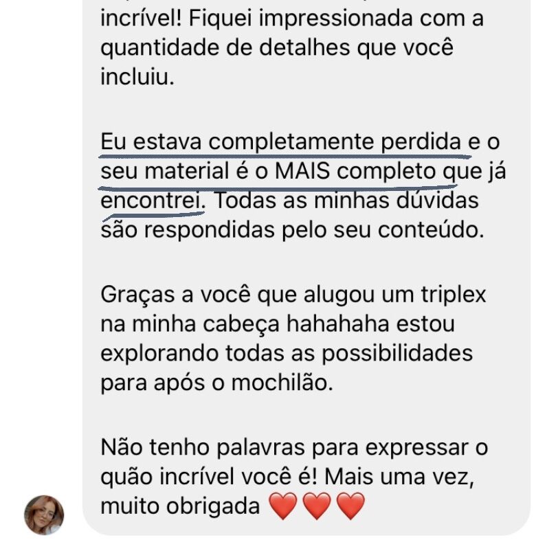 A Gabi é intercambista na Irlanda e na consultoria vimos possibilidades para que ela seguisse viajando pelo mundo